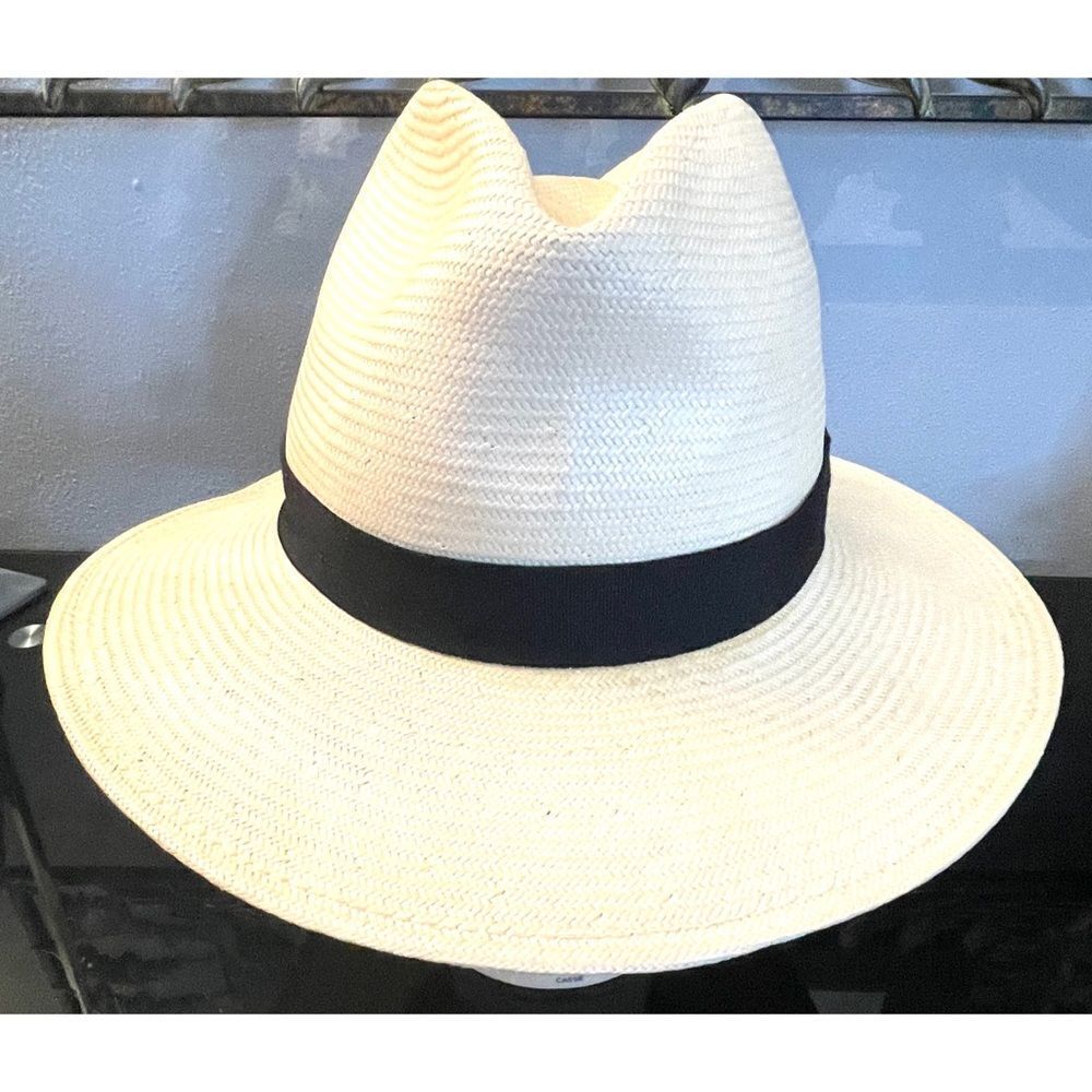 Bailey of Hollywood Genuine Panama 100% Straw  Fedora Hat Size Medium